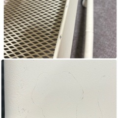 スチールワゴン 3段 クリーム色の画像