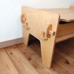 無印良品 MUJI ねじのいらない組立テーブルの画像