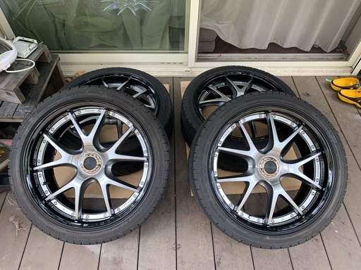 RAYS HOMURA 2×5P PCD114.3 5H 20×8.5J+33 245/40R20 スタットレス セット