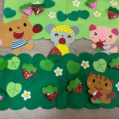 【決まりました】保育　環境壁面　春（いちご ）の画像