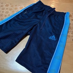 adidas ジャージ ネイビー/ブルー 140cmの画像
