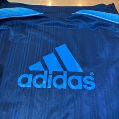 adidas ジャージ ネイビー/ブルー 140cmの画像