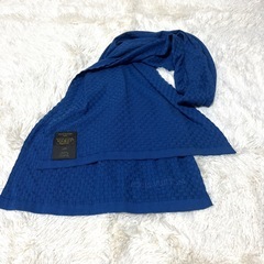 【未使用】LOUIS VUITTON ダミエ柄 カシミヤ混マフラー M75129の画像