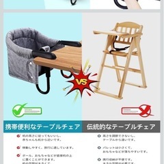 お食事椅子　テーブルチェア　折りたたみ持ち運び可能の画像