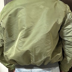 ALPHA INDUSTRIES MA-1 フライトジャケット M オリーブの画像