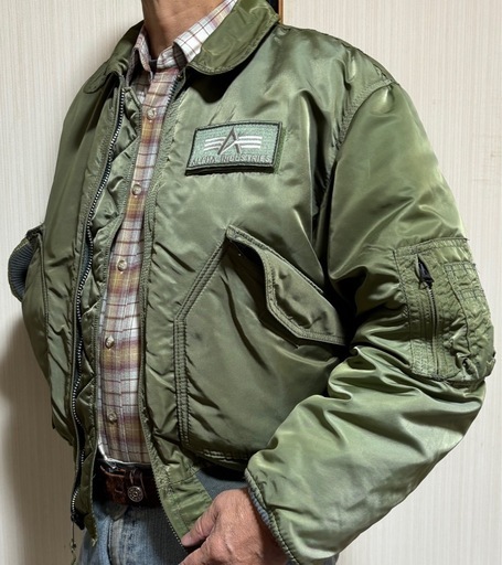 ALPHA INDUSTRIES MA-1 フライトジャケット M オリーブ