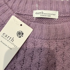 長袖ニット　新品未使用　earth music&ecologymusic&ecologyの画像