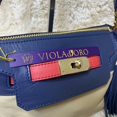 【新品タグ付き】VIOLAd’ORO 2way レザー ショルダー ハンドバッグの画像