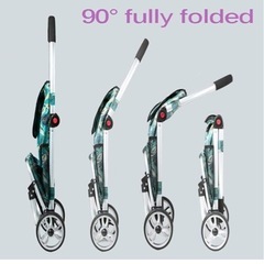 ハンドトラックショッピングカート、防水折りたたみ食料品ショッピングカート古い小型トレーラー、ポータブルプッシュロッドカート (Fの画像