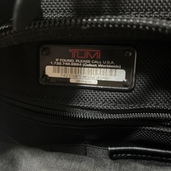 【美品】TUMI ビジネスショルダーバッグ 26145DH ペンケース付き 黒の画像