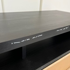 ニトリ　テレビ台(ローボードギャラリーEX100MBR＆BK)の画像