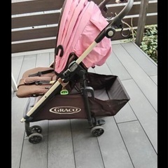 GRACOベビーカー　ピンクの画像
