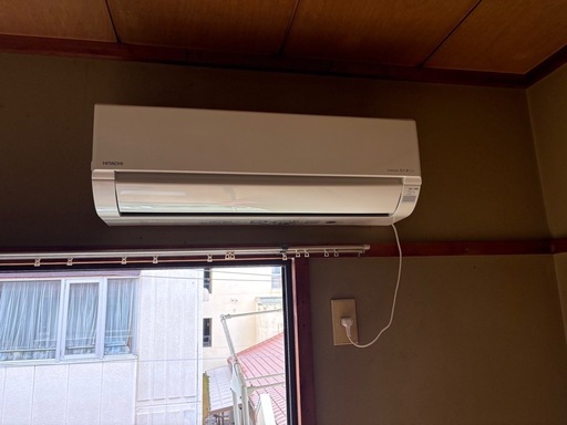 美品 HITACHI 日立 白くまくん ルームエアコン RAS-DM22RE4（W）2024年製 2.2kW 主に6畳用