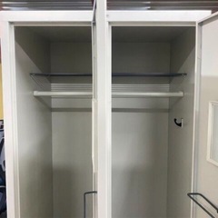 アルプススチール  スチールロッカー　オフィスロッカー2連　オフィス家具の画像