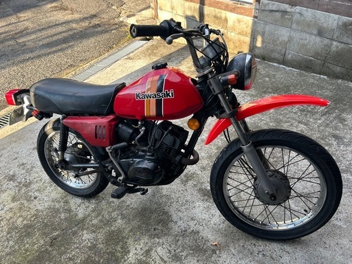 kawasaki km90 原付2種  黄色 ナンバー