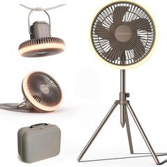 充電式コードレスモバイル扇風機 サーキュレーターの画像