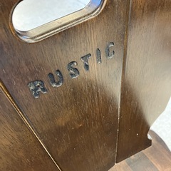 A2510-382 karimoku RUSTIC  ダイニングチェア① ヴィンテージ ダークブラウン キズ汚れ有りの画像
