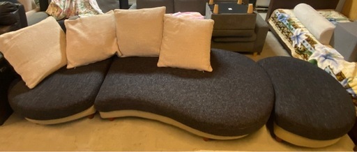 商談中　※ 3人掛けインテリアデザインソファ　札幌ファニシング　XY-3000 ネイビー