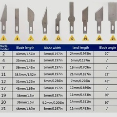★アルミニウム合金製クラフトナイフ★精密彫刻ナイフセット13個入★の画像
