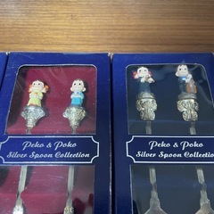 不二家 ペコ&ポコちゃんシルバースプーンコレクション  Peko & Poko Silver Spoon Collectionの画像