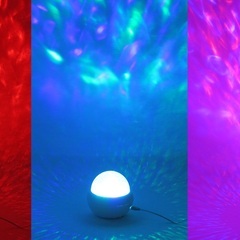 ★LEDプロジェクションライト★リモコン付きUSB電源オーロラナイトライト ★ 7色モード★の画像