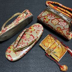 【おまとめ購入1000円割引】女の子　七五三の小物【B】セット（草履/バッグ その他）川崎近辺なら追加費用でお届け可の画像