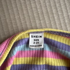 54-SHEINストライプ柄Tシャツ
の画像