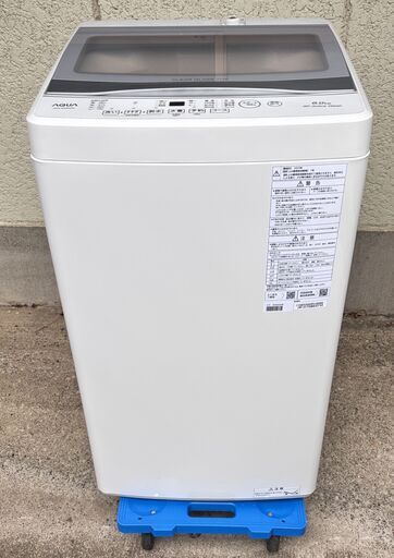 AQUA アクア 全自動電気洗濯機 AQW-S6RBK 6.0kg 2024年製 2025年5月購入 通電・動作確認済