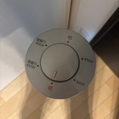 電気ストーブ タワーヒーター　メタリックシルバーの画像