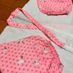 【おまとめ購入1000円割引】女の子3歳　七五三の肌着と帯紐【A】セット　川崎近辺なら追加費用でお届け可の画像