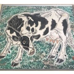 石井 了介 『乳牛』 額装の画像