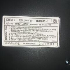 電気カーペット ホットカーペット 2畳用の画像