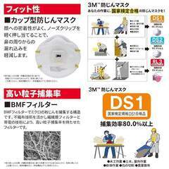 【🍀未使用品】3M 防じんマスク 8710-DS1 10枚入り 「2箱・合計20枚。纏め売り」の画像