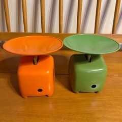 カラフル計量器セット 2.0kg 測り　中古　昭和レトロ　の画像