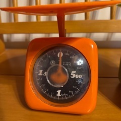 カラフル計量器セット 2.0kg 測り　中古　昭和レトロ　の画像