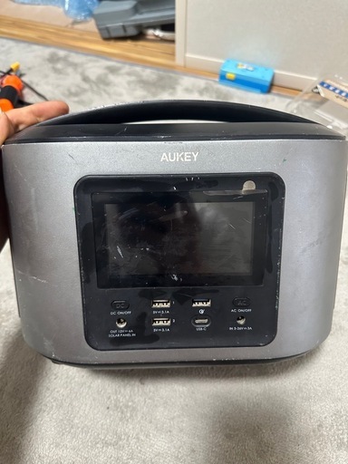 AUKEY ポータブル電源 300W シルバー 470wh PS-ST04 AUKEY ポータブル電源 300W シルバー ショップ 470wh PS-ST04