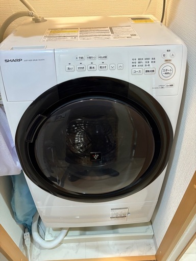 シャープ ES-S7H-WR [クリスタルホワイト] 7kg 縦型 2023年製