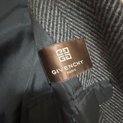 美品・クリーニング済み‼️GIVENCHY ヘリンボーン　メンズ　ロングコートの画像