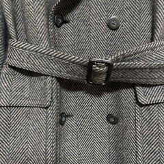 美品・クリーニング済み‼️GIVENCHY ヘリンボーン　メンズ　ロングコートの画像