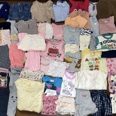 【激安】ベビー服　80 90サイズ　大量　まとめ売り　　57枚　女の子の画像