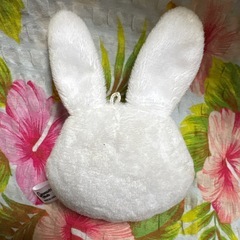 めがねうさぎ　ぬいぐるみキーチェーンの画像