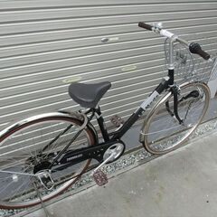 E623★限定特価　整備済み★マルイシ　La　mode シティ　ブラック★ 中古自転車 【27インチ】の画像