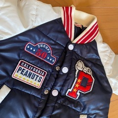 80サイズ！！スヌーピー冬用カバーオール の画像