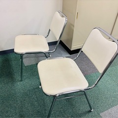オフィスチェア　ホワイトの画像