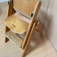 ハイチェア　木製の画像