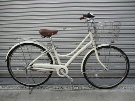 E631★限定特価　整備済み★ブリヂストン　シティ　エブリッジ　アイボリー★ 中古自転車 【26インチ 】 アルミフレーム(*^▽^*)