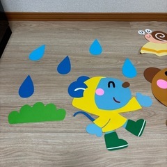 【決まりました】保育　環境壁面　梅雨（くまねずみ）の画像