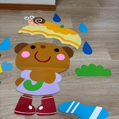  【決まりました】保育　環境壁面　梅雨（くまねずみ）の画像
