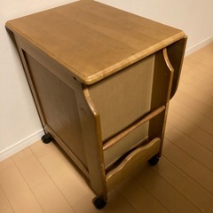 中古　片バタワゴン　キッチンワゴン　サイドテーブルの画像