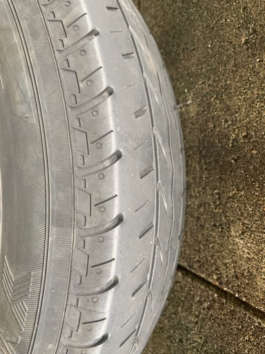 Nバンに使用していたタイヤ。ホイール付き。中古。